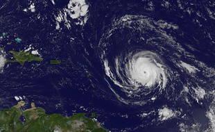 L'ouragan Irma approche des Antilles, le 4 septembre 2017.