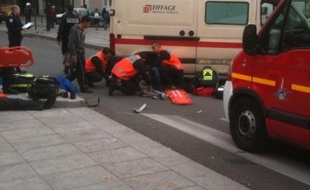 Accident de la circulation à Paris porte d'Orléans