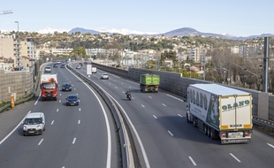 L'autoroute A8 au niveau de Cagnes-sur-Mer (Illustration)