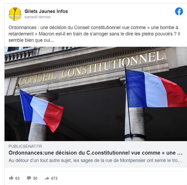 Ce groupe Facebook s'inquiète d'une décision du Conseil constitutionnel
