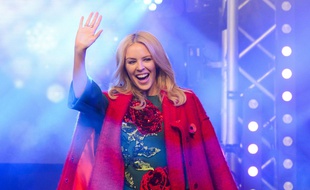 Kylie Minogue, à Londres, le 1er novembre 2015, lors de l'inauguration des illuminations de Noël sur Oxford Street. Jonathan Hordle/REX Shutterstock