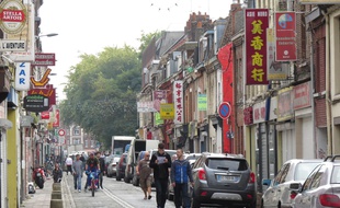 La rue Jules-Guesde, à Lille-Wazemmes