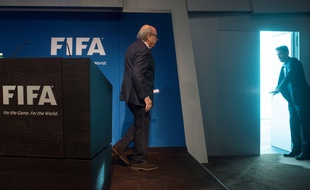Sepp Blatter après sa conférence de presse de départ, le 2 juin 2015, à Zurich.