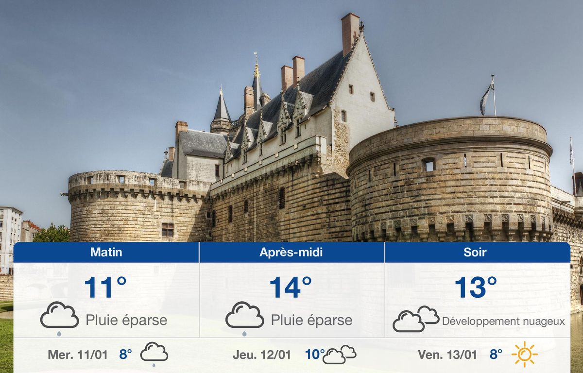 Météo Nantes: Prévisions du mardi 10 janvier 2023