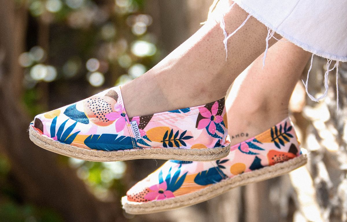 Floral espadrilles store