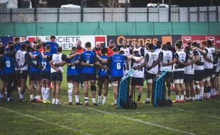 Le XV de France à l'entraînement à Nice avant le Tournoi des VI Nations, le 22 janvier 2020.