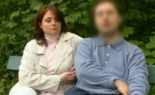 Laurence Vulsin et Christian Honoré en 2006, lors d'un reportage télévisé sur les familles recomposées.