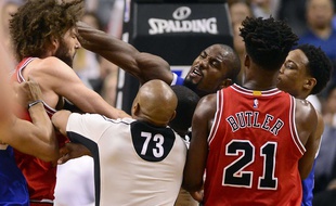 Ibaka et Lopez en viennent aux poings