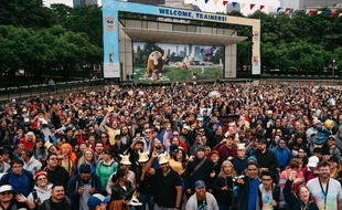 Les joueurs de «Pokémon GO» se retrouvent régulièrement lors d'événements à travers le monde, ici le Go Fest à Chicago en juin 2019
