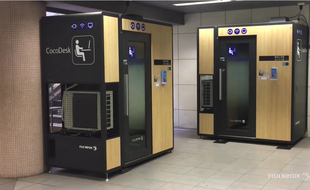 Des cabines pour le télétravail dans les gares de métro