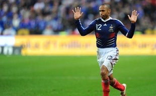 L'attaquant de l'équipe de france Thierry Henry, lors du match France - Irlande du 18 novembre 2009.