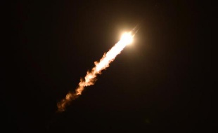 Le vaisseau spatial Soyouz TMA-15M décolle de Baïkonour, au Kazakhstan, en direction de la Station spatiale internationale, le 23 novembre 2014