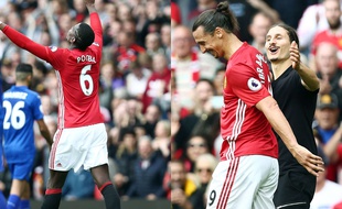 Paul Pogba a marqué, Ibra a vu un sosie, la victoire de Manchester United contre Leicester (4-1) a été un peu folle, le 24 septembre 2016.