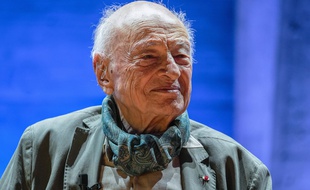 Le sociologue et philosophie Edgar Morin lors d'un hommage à l'Unesco le 2 juillet 2021.