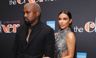 Le rappeur Kanye West et sa femme, l'entrepreneuse Kim Kardashian