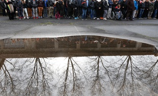 LYON, le 27/01/2015 Le memorial de Montluc ou 400 enfants sont reunis pour celebrer les 70 ans de la liberation du camp d Auschwitz/ELSNER_153706/Credit:FABRICE ELSNER/SIPA/1501271543