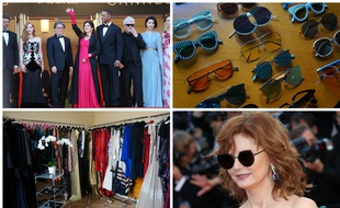 Agnès Jaoui habillée par Julien Fournié, le showroom Totem, et Susan Sarandon et ses lunettes Gentle Monster.