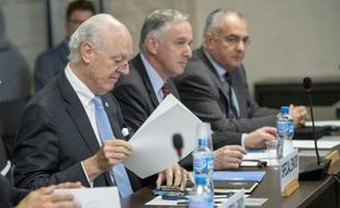 L'envoyé spécial de l'ONU sur la Syrie, Staffan de Mistura, le 27 avril 2016 à Genève