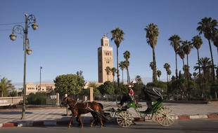 Marrakech, au Maroc.