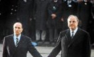 Mitterrand et Kohl, en 1984.