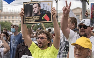 Une manifestation pour Alexei Navalny