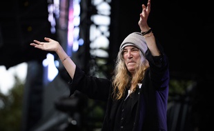 La chanteuse Patti Smith sur scène à Bruxelles en août 2014.