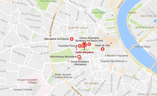 Le quartier Meriadeck, où se trouve l'immeuble évacué.