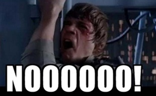 Luke Skywalker vient d'apprendre que Mickey est son nouveau père.