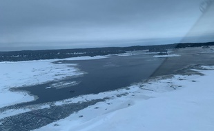 Des images aériennes autour de Beemer Island, près du Lac-Saint-Jean où les touristes français sont portés disparus.