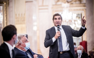 Christian Jacob lors de la journée parlementaire des groupes LR, à Paris le 8 octobre 2020.