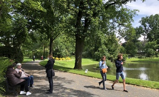 Le Jardin des plantes a rouvert ses portes au public, le 13 mai 2020 à Nantes.