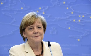 La chancelière Angela Merkel, à Bruxelles le 27 mai 2014
