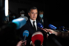 Gérald Darmanin, le ministre de l'Intérieur, le 5 mai 2021 à Avignon.