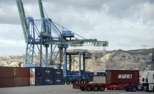 Le port de Fos-Marseille le 17 octobre 2012