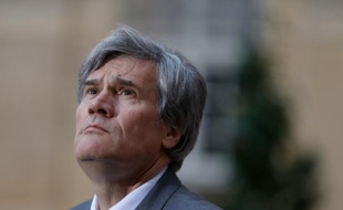 Le ministre français de l'Agriculture Stéphane Le Foll le 25 février 2016 à Matignon.