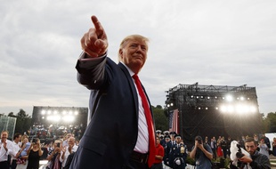 Donald Trump lors des festivités du 4 juillet à Washington.