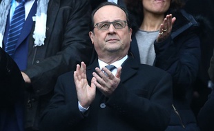 François Hollande au Stade de France le 6 février 2016.