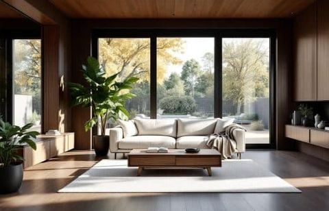 Les bois clairs sont has been : les architectes misent sur le foncé pour structurer l’espace