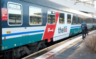 Illustration d'un train Thello.