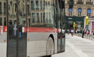 Illustration d'un bus à Lyon