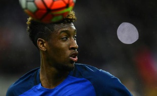 Kingsley Coman, le 29 mars 2016 lors du match amical France - Russie au Stade de France