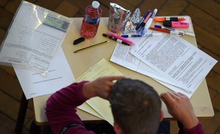 Un candidat au bac de la session 2019.