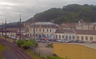 La gare de Longwy, à proximité de laquelle a eu lieu l'accident.