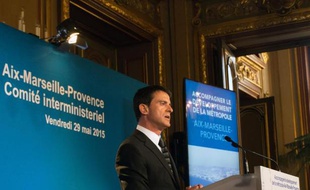 Le Premier ministre Manuel Valls à Marseille, le 29 mai 2015
