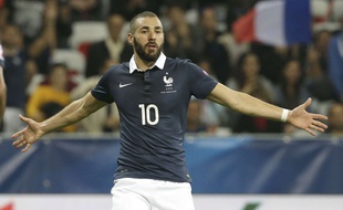 Karim Benzema face à l'Arménie, le 8 octobre 2015