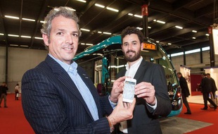 Omar Tellez (au premier plan) et Pierre Valentin, de la société Moovit