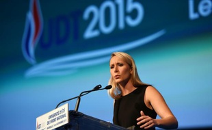 Marion Maréchal-Le Pen lors d'un meeting le 5 septembre 2015 à Marseille