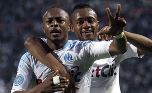 Les frères André et Jordan Ayew, le 27 avril 2011, à Marseille.