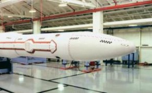 Un modèle de missile intercepteur utilisé dans le cadre du bouclier anti-missile.