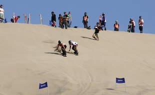 Vitor Semedo est allé à Huacachina, au Pérou, d’où il a ramené sa médaille de bronze de sandboard.
